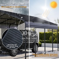 Livraison Gratuite - Abri de Voiture Robuste 12x20 FT avec Structure en Acier Galvanisé - Grand Garage Amélioré pour Pick-up, Bateau, Voiture
