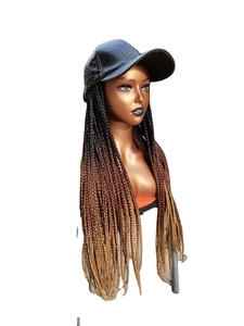 Xtrend — chapeau naturel tressé avec perruque pour femmes, en <span class=keywords><strong>cheveux</strong></span> synthétiques - Product Image 6