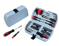 Ensemble d'outils de tournevis multifonction portable, kit de embouts magnétiques professionnels dans un étui rigide compact pour la réparation DIY