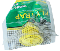 Hangende, stevige, ecologische plastic vliegenvangerzak voor muggen & fruitvliegen met 15g lokmiddelen voor tuin en boomgaard