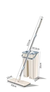 Cubo exprimidor para limpiar el suelo del hogar, Herramientas de limpieza, autolavado, tamaño mediano, 360 - Product Image 4