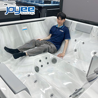 Jacuzzi extérieur pour villa de villégiature JOYEE, baignoires de massage spa, spa de haute qualité avec éclairage LED