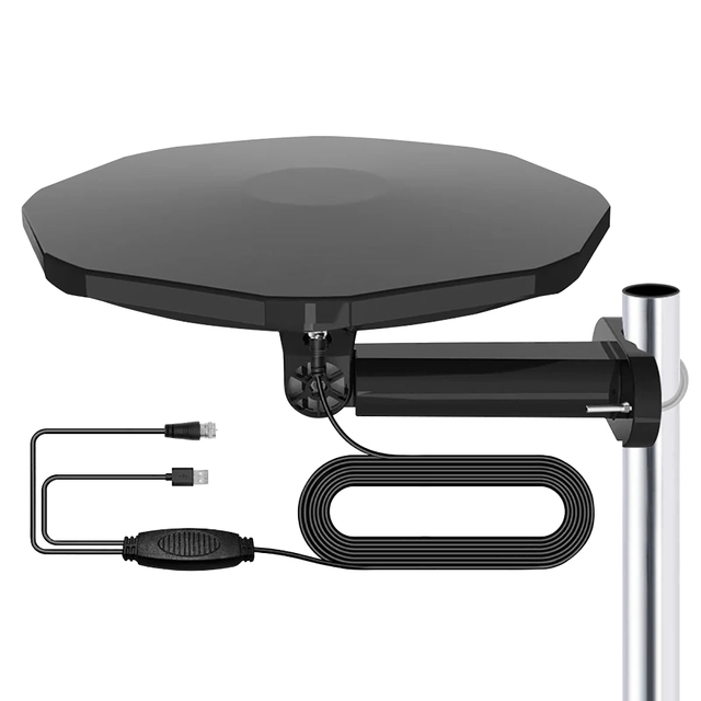 Indoor Tv Antennas High Gain 25 Dbi Long Range Digital Hdtv Antenna With Amplifier 250 Miles for Outdoor
