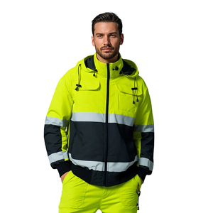 מעיל חורף בטיחותי מחזיר אור לגברים - Product Image 3