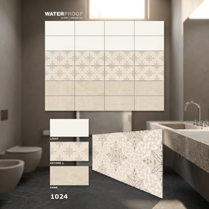 Carreaux muraux en céramique numérique antique 300x600mm, carreaux de porcelaine design jet d'encre 12x24, carreaux de céramique pour intérieur, carreaux pour mur de salle de bain - Product Image 1