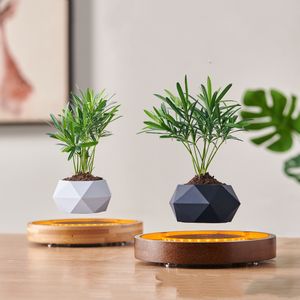 Precio de fábrica, maceta flotante de flores artificiales, regalos de Navidad, maceta de bonsái de levitación magnética, regalos de decoración - Product Image 6