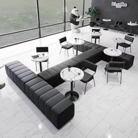Meubles de restaurant modernes, sièges de banquettes personnalisés, canapé pour restaurant de restauration rapide, banc, chaises et tables pour la restauration