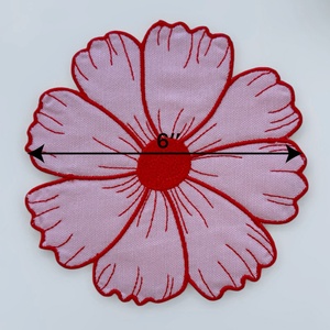 Flower Pure <b>Linen</b> Cocktail Napkins for Wedding <b>Cloth</b> Pure Cotton <b>Linen</b> Napkins and Placamat Set 100% <b>Linen</b> Embroidered Scalloped - Product Image 4