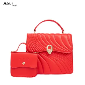 QAZA brand women shoulder bags high quality pu leather handbags super cool style woman hand bag brand shoulder luxury