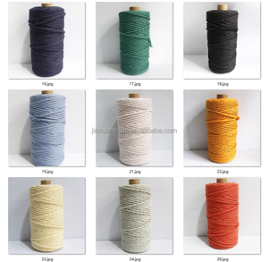 Fabricant de macramé, corde en macramé, corde en coton 100%, 3 mm, brin simple, corde en coton pour macramé - Product Image 4