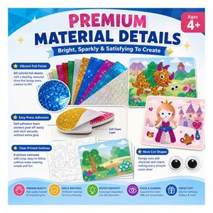 Kit de Peinture Magique Licorne sur Cartes en Mousse Iridescentes – Créations Artistiques Fantaisie pour Activités Intérieures – Surprise d'Anniversaire pour Petites Filles - Product Image 2