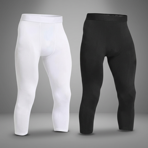 Leggings de sport pour hommes 2026, imprimés, longueur genou, taille élastique, compression, séchage rapide - Product Image 2