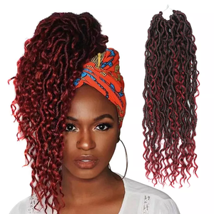 Pelo Afro rizado <span class=keywords><strong>de</strong></span> imitación <span class=keywords><strong>de</strong></span> Río, pelo <span class=keywords><strong>de</strong></span> ganchillo prelooped desordenado, diosa <span class=keywords><strong>de</strong></span> Río, Locs <span class=keywords><strong>de</strong></span> imitación, venta al por mayor - Product Image 6