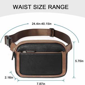 Custom <b>Vegan</b> Leather Belt <b>Bag</b> for Women, Adjustable <b>Crossbody</b> & Waist Fanny Pack with Stylish Design - Product Image 3