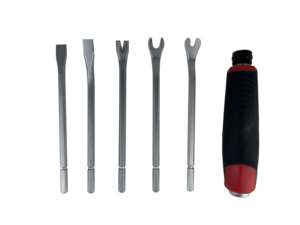Heavy Duty 5pcs Aluminum Pry Bar Set With <b>Hammer</b> Strike Handle Tool For Automotive Maintenance - Product Image 1