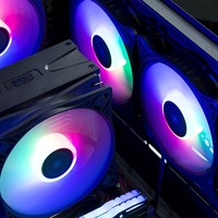 Pccooler 120mm RGB ventilador de refrigeración por aire PWM radiador para Intel LGA 1155/2011 AM4/AM3 procesador de ordenador componentes enfriadores para PC CPU