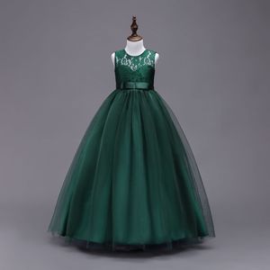<span class=keywords><strong>Robe</strong></span> de Bal Princesse Bleu Marine en Tulle Longue pour <span class=keywords><strong>Fille</strong></span>, Corsage en Dentelle, Dos Nu, <span class=keywords><strong>Robe</strong></span> de Demoiselle d'Honneur ou de Cortège de <span class=keywords><strong>Mariage</strong></span> en Gros - Product Image 6