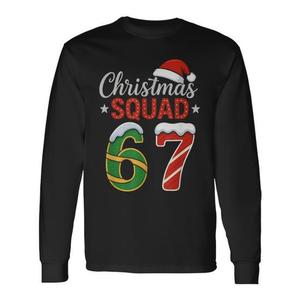 Maglietta a maniche lunghe Christmas Squad 67 con design natalizio per Natale - Product Image 1