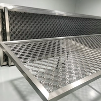 Panneaux de séparation de pièce pliables translucides découpés au laser en aluminium sur mesure, style Art Déco, pour hall d'hôtel, jardin extérieur - Légers