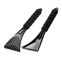 Grattoir à glace et raclette à vitres personnalisables avec logo, avec revêtement en éponge EVA, manche court en plastique, multicolores, outils de nettoyage automobile hivernaux