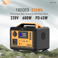 Station d'alimentation portable JOKO haute capacité 600W LiFePO4 576Wh avec prise en charge UPS, sortie AC220V, entrée panneau solaire, pour extérieur
