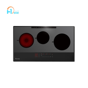 Placa de cocción plana de 3 quemadores híbrida infrarroja e inducción, cocina de inducción empotrada inteligente - Product Image 5