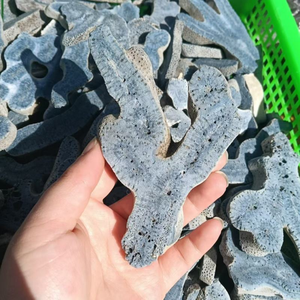 Venta al por mayor de alta calidad de forma libre artesanía <span class=keywords><strong>azul</strong></span> coral <span class=keywords><strong>Jade</strong></span> y cristal de cuarzo para curación decorativa otras artesanías de cristal - Product Image 3