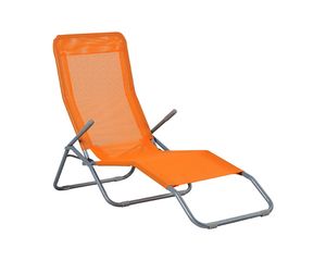 Chaise longue de plage <span class=keywords><strong>pliable</strong></span> portable - Chaise longue de soleil confortable pour l'extérieur, lit <span class=keywords><strong>pliable</strong></span> pour le jardin - Product Image 4