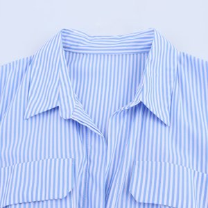 Gaun Midi Gaya Kemeja Poplin Chic Terbaru Musim Gugur 2025 PB&ZA untuk Wanita, Gaun Vintage Lengan Pendek untuk Wanita, Robe Mujer - Product Image 4