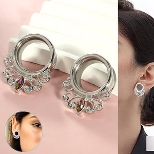 6-16 الفولاذ المقاوم للصدأ مقابس الأذن سدادات أنفاق ثقب الأذن المجوهرات دوامة الأذن المتوسع ثقب الفولاذ المقاوم للصدأ نفق الأذن - Product Image 4