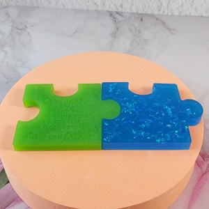 Handmade <b>Resin</b> Casting <b>Molds</b> <b>for</b> DIY Decorative Ornaments Ins Style <b>Silicone</b> Desktop Tools Puzzle coaster <b>Mold</b> X0025 - Product Image 3