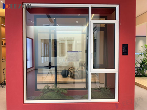 DEEZON Aluminum Tilt and Turn Window Thermal Break Double Glazed Tempered Glass Casement NFRC Custom House Villa - Product Image 2