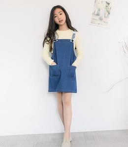 Vestido de Mezclilla de Algodón para Niños, Verano, Compras en Línea en AliExpress - Product Image 2