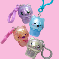 Schattige kattenvormige hydraterende lippenbalsem verpakking (4,6g), lege dierenbuis, aangepaste logo, kindvriendelijke Kawaii verpakking, groothandel