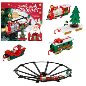 Nuevo Set de <span class=keywords><strong>Tren</strong></span> Navideño Colgante <span class=keywords><strong>para</strong></span> Decoración de Árbol de Navidad, Juguete Retro de Trenes con Rieles Iluminados a Batería - Product Image 6