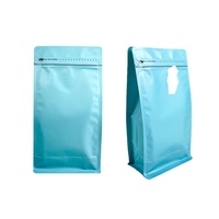Sacs d'emballage en grains de café biodégradables Bio Pla 250g 500g 1kg sac de poche à café à fond plat avec sac d'emballage en gros Valve