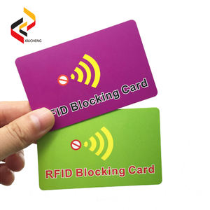 Personnalisé Imprimé <span class=keywords><strong>RFID</strong></span> <span class=keywords><strong>NFC</strong></span> <span class=keywords><strong>Carte</strong></span> De <span class=keywords><strong>Protection</strong></span> <span class=keywords><strong>Anti</strong></span>-Balayage de <span class=keywords><strong>Carte</strong></span> de Blocage - Product Image 2
