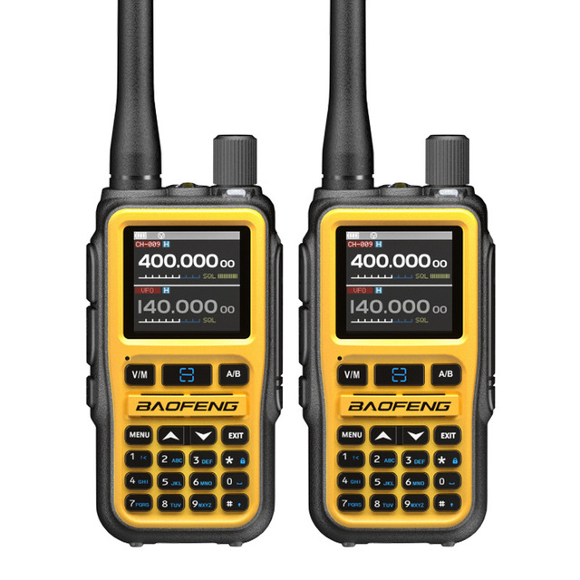 For UV-5R Mini Dual Band VHF/UHF FM Amateur Ham VOX Walkie Talkie with IPX5 Water Resistance 5W Power & 0-5km Range