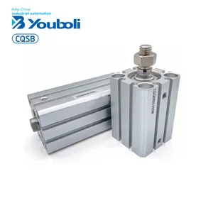 YBL Basic Type CQSB Series Compact Air Cylinder Aluminum Rod End Female Thread Pneumatic Parts