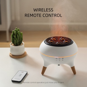 Time Remote Control <b>Humidifier</b> Household Ultrasonic Porous Atomization Fog Quantity Colorful Flame Aromatherapy Machine - Product Image 4