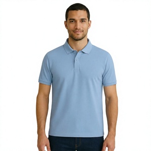 Camiseta Polo de Algodón y Poliéster para Hombre, Cuello Clásico, Bordado Personalizado, Fabricante OEM, Venta al Por Mayor Directa de Fábrica - Product Image 1