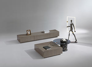 ห้องนั่งเล่นเฟอร์นิเจอร์ทันสมัยสีดำทีวีไม้ยืนตู้ - Product Image 4