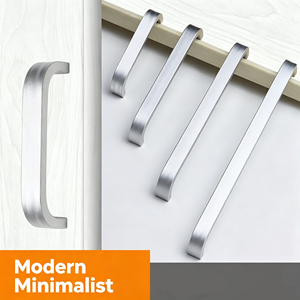 Modern Minimalist Stainless Steel Cabinet Bar Handles for Kitchen Furniture - Product Image 1