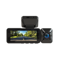 Caméra embarquée 4K à 3 objectifs avec vision nocturne supérieure, capteur G, Wi-Fi intégré, enregistrement en boucle, garantie 1 an, enregistreur vidéo LCD