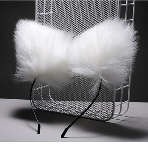 Wolf Fox Cosplay Costume Waterproof Easy Insert Anal <strong>Sex</strong> <strong>Toy</strong> White Golden Faux Fur Tail Plug <strong>Ears</strong> Headband - Product Image 5
