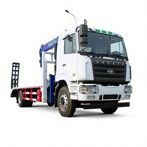 รถยกพ่วงแบบพื้นเรียบดีเซล 6x4 ใหม่ พร้อมเครนยืดหดได้ X CMG ขนาด 6.3 ตัน มาตรฐานไอเสียยูโร 2-6 - Product Image 1