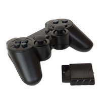 Manette de jeu sans fil 2,4 G à double vibration et double moteur pour console de jeu PS1/PS2, joystick et contrôleur