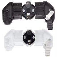 EU 2 Pin AC soket daya listrik CE nirkabel, soket listrik, konektor kabel ekstensi, soket CE nirkabel, 16A 4000W 125V