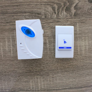 เครื่องรับสัญญาณสองตัวสำหรับใช้ในบ้านอพาร์ทเมนต์ไร้สายใช้แบตเตอรี่ - Product Image 3