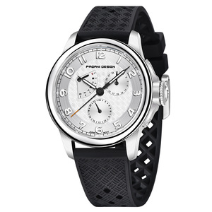 Pagani 1780 Reloj para hombre 40mm Japón TMI VH88 Movt Calendario de cristal de zafiro 24 horas 100M Reloj de pulsera de cuarzo resistente al agua Reloj <span class=keywords><strong>Homb</strong></span> - Product Image 5
